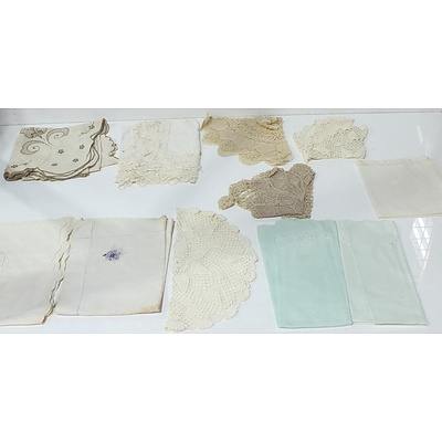 Group of Vintage and Other Linen and Lace