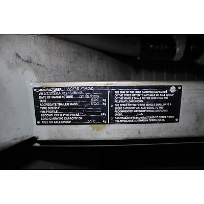 Custom Built Fully Enclosed Motor Cycle Trailer