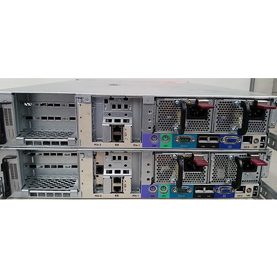 Hp DL380 G5 Dual Dual-Core Xeon 5160 3.0GHz 2 RU Servers - Lot of 2