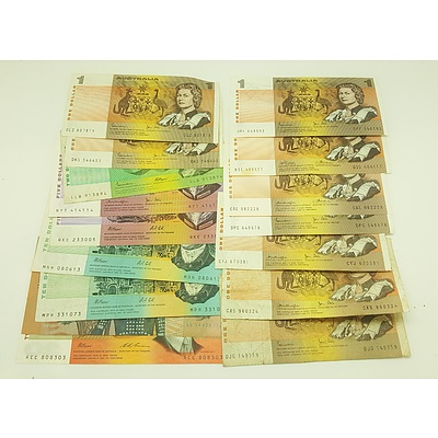 Assorted Australian Paper notes