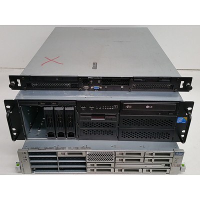 Dell, Sun MicroSystems & SuperMicro Rackmount Servers - Lot of Four