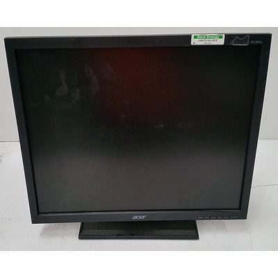 Bulk Lot of Assorted Dell & Acer LCD Monitors - Lot of 28