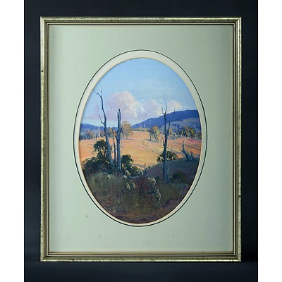 HUBER, Christine (b.1936): 'Afternoon Light' Oil on Board