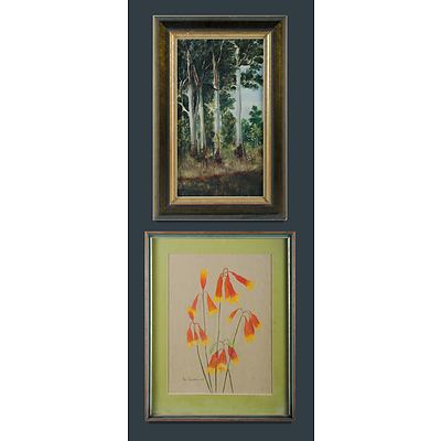 Australian School (2): Ida BRUCHHAUSER (1916-2003) & Artist Unknown Pastel