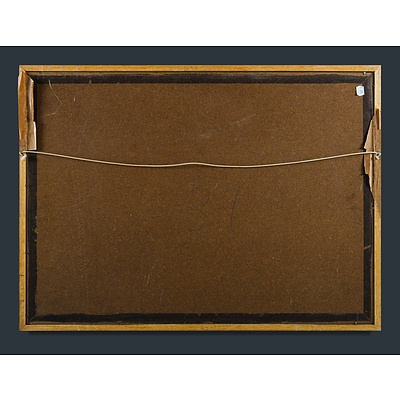 KOBELI, Eli (South African 1932-1999): Village Scene, 1971 Mixed Media on Paper