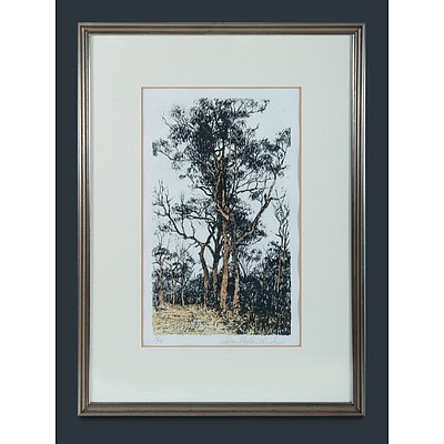 MILLWARD, Clem (b.1929): 'Bloodwoods', Hand Coloured Lithograph 3/40. 