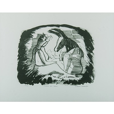 BLACKMAN, Charles (1928-2018): 'Titania and Bottom'. Hand signed by the artist