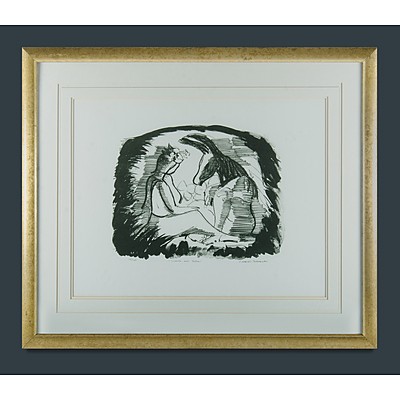 BLACKMAN, Charles (1928-2018): 'Titania and Bottom'. Hand signed by the artist