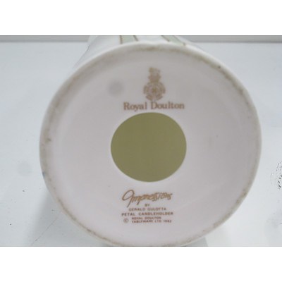 Royal Doulton Glazed Petal Candle Holder