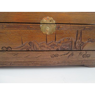 Ornate Carved Jewellery Box