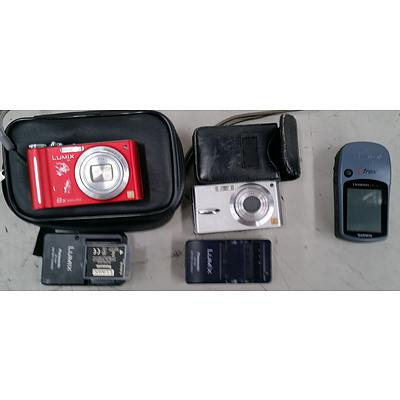 Lumix Cameras (2) & Garmin GPS