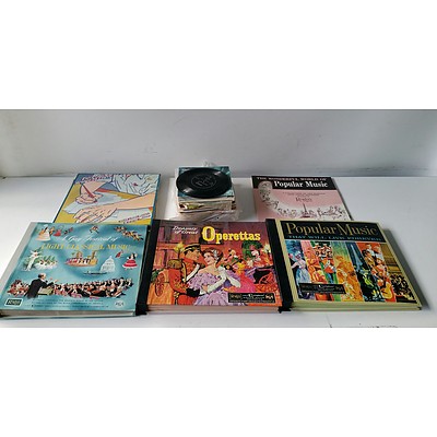 Bulk Lot of Vinyl Records and Record Case Including Ray Conniff, Eric Bogle, Lionel Long, And More