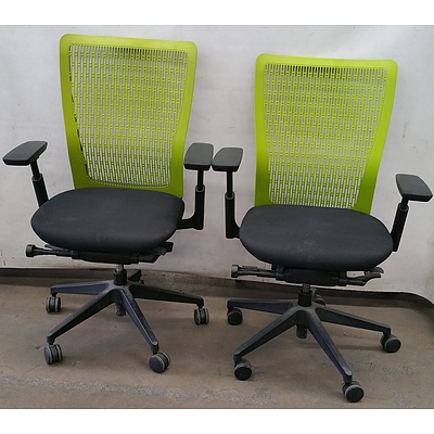 Gaslift, Visitor and Cantilever Office Chairs - Lot of Seven