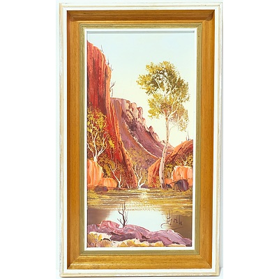 Henk Guth (b. 1921) Ellery Gorge Oil on Board