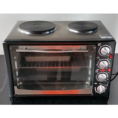 Singer Electric Oven with Two Hotplates