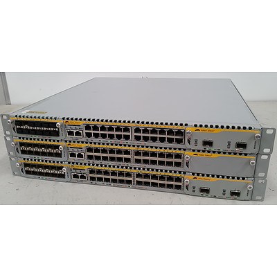 Allied Telesis AT-x900-24XT Gigabit Switches - Lot of 3