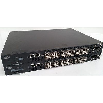 IBM 2498-B24 SAN Switches - Lot of 2
