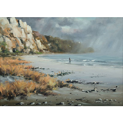 WARD-THOMPSON, Ramon (b.1941)'The Last Summer,' 1972. Original artist's label verso. Oil on Canvas Board