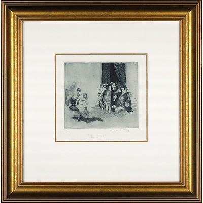 Norman Lindsay (1879-1969) You, Is It? Etching Circa 1917 Edition 1/6
