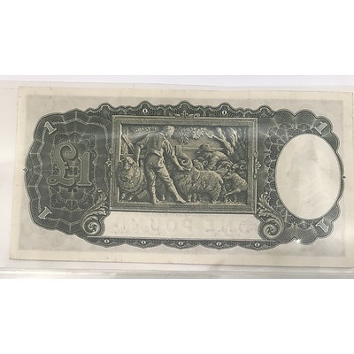1938 Commonwealth of Australia One Pound Banknote