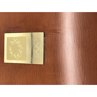 2004 Athens Olympics Six Gold Coin Set in Wooden Presentation Case