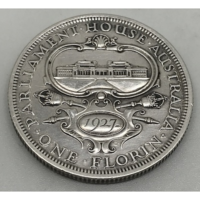 1927 Australian Commemorative Parliament House Florin