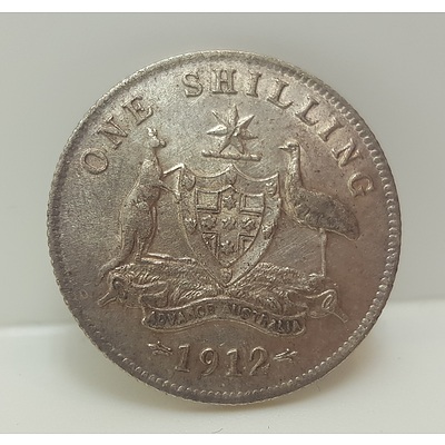 RARE 1912 Commonwealth of Australia One Shilling