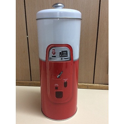 Coca-Cola Collectable Tin Straw Holder with 50 straws