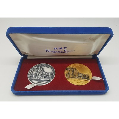 ANZ And Numismatic Society of Victoria Commemorative Medals