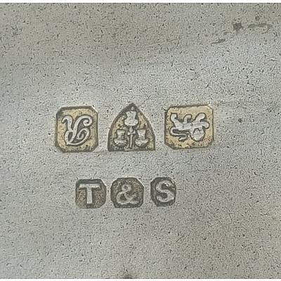 Sterling Silver Cigarette Case E. J. Trivet & Sons Chester 1917