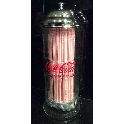 Coca-Cola Collectable Straw Dispenser