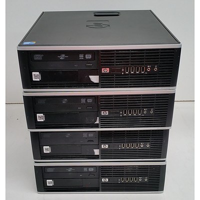 HP Compaq 8000 Elite Small Form Factor Core 2 Duo (E7500) 2.93GHz Computer - Lot of Four