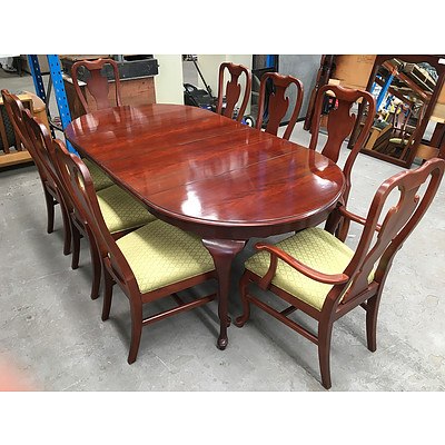 Drexel Heritage Furniture Nine Piece Dining Setting