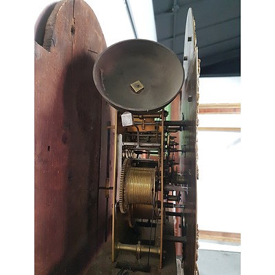 Fine George III Mahogany Cased Musical Longcase Clock Striking on Eight Bells with Subsidiary Seconds and Calendar Aperture by Thomas Page Norwich Circa 1760