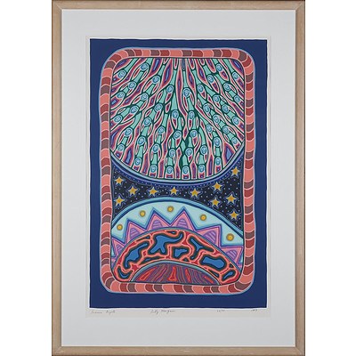 Sally Morgan (1951-) Anxious Angels 1989 Screenprint 62/95