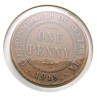 Australia George V Penny 1918