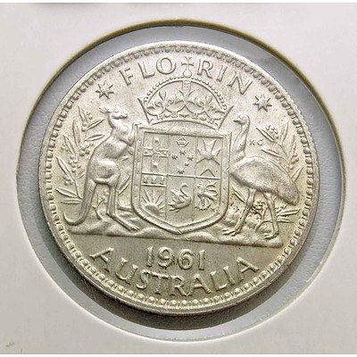 Australia Silver Florin 1961