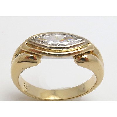 High Quality Marquise-cut Diamond Solitaire Ring