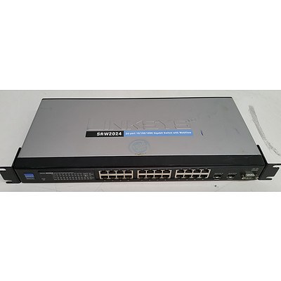 Cisco Linksys SRW2024 Business Series 24-Port Gigabit Managed Switch w/ Webview