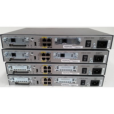 Cisco 1800 Series Routers - Lot of 4