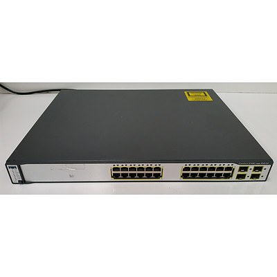 Cisco Catalyst 3750G Series PoE-24 24-Port Gigabit Managed Switch