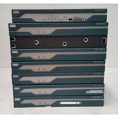 Cisco 1800 Series Integrated Services Router - Lot of Eight