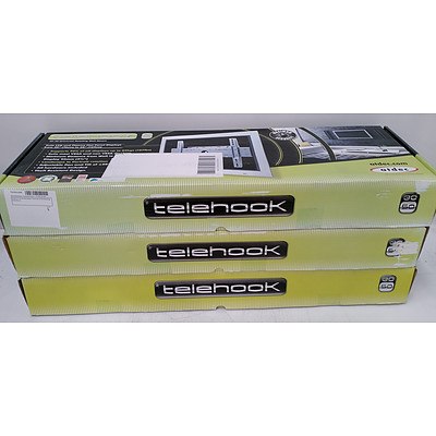 Atdec Telehook TH-30-50-RW 30"-50" Rotating Wall Mount - Lot of Three *BRAND NEW RRP $600