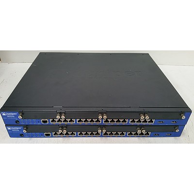 Juniper Networks SRX240 PoE Services Gateway Security Appliance - Lot of Two