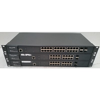 TP-Link Jetstream L2 Lite Gigabit Managed Switch - Lot of Three