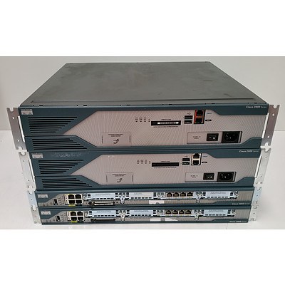 Cisco 2800 Series Integrated Services Router - Lot of Four