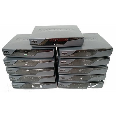 Cisco 800 Series Routers - Lot of 11
