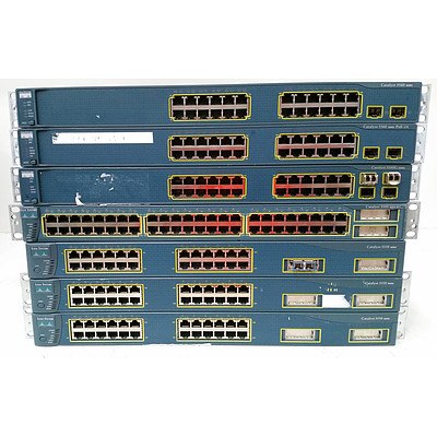 Cisco Catalyst Switches - Lot of Seven