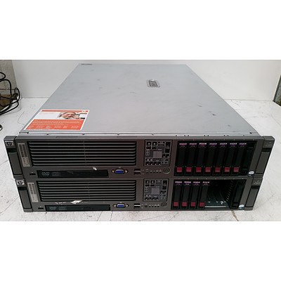 HP ProLiant DL380 G5 Dual Quad-Core Xeon (X5460) 3.16GHz 2 RU Server - Lot of Two