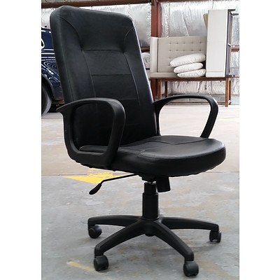 Black PU Leather Executive Chair